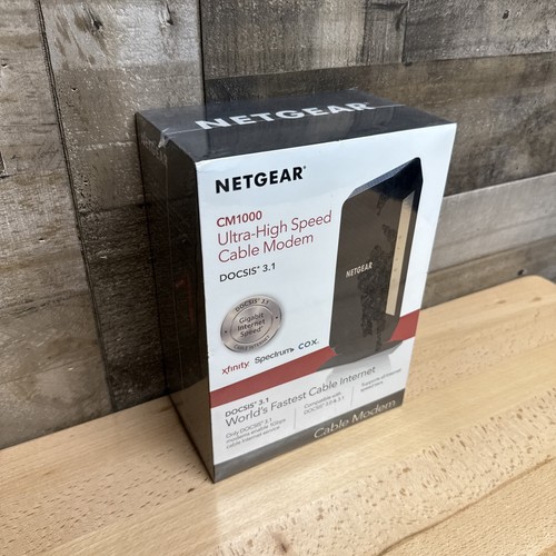 SEALED Netgear CM1000 Ultra-High Speed Cable Modem DOCSIS 3.1 6Gbps Xfinity Cox - Picture 3 of 7