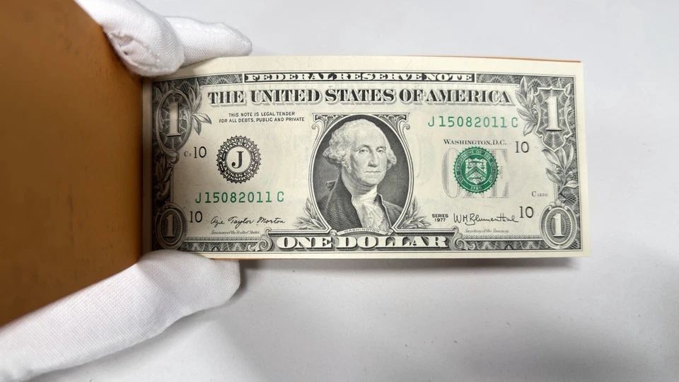 1977 $1 MILLIONAIRES' SCRATCH PAD $10 Face Consecutive Serial # Santa Fe Bank - Image 2 of 4