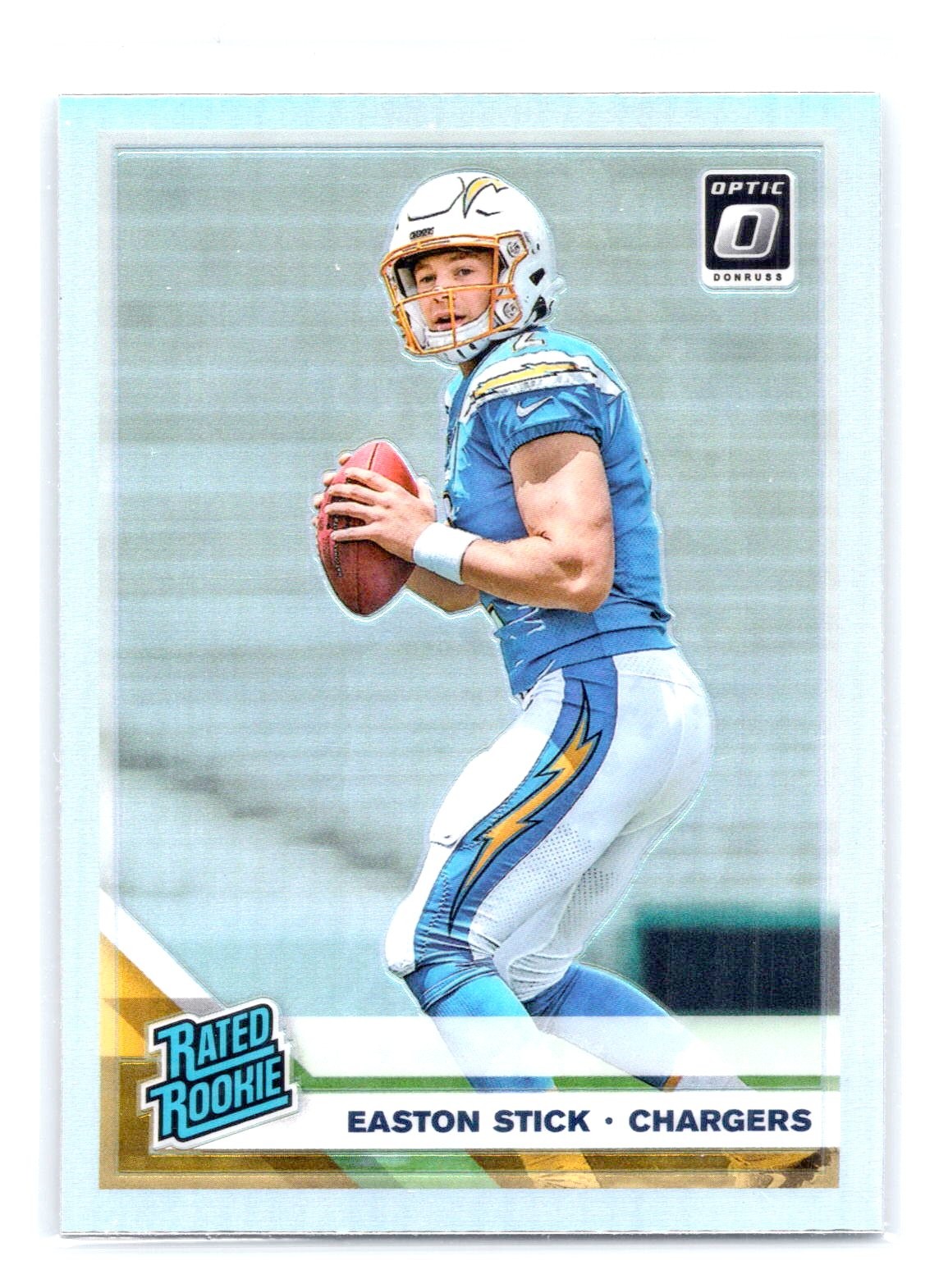 2019 Donruss Optic #189 Easton Stick Holo Rated Rookie Los Angeles Chargers