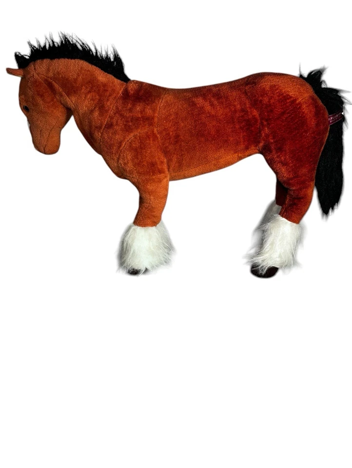 DPL Leeds Shire Horse Rare Dark Brown Standing Plush Toy Large Vintage - Image 4 of 4