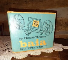 Baia Ediviewer Mark II Super 8 Live Action Movie Editor Model Tapes And Manual