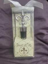Fleur De Lis Bottle Stopper Kate Aspen  Party NIB                      D