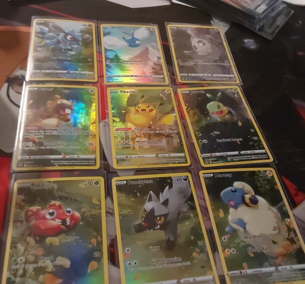 Pokémon TCG Crown Zenith Galarian Gallery NM Full Art Set 9 GG26 - GG34 Pikachu