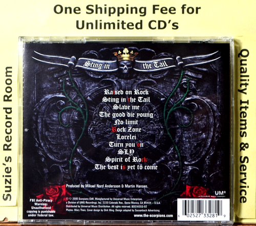 CD Scorpions Stung in the Tail LIKE NEW 2010 Hard Rock Metal -Coupons! - 第 3/3 張圖片