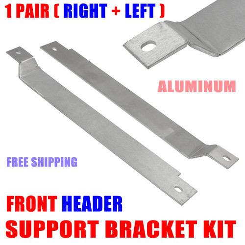 Front Header Support Bracket Aluminum For G Body Buick Regal Grand National Pair - Picture 1 of 9