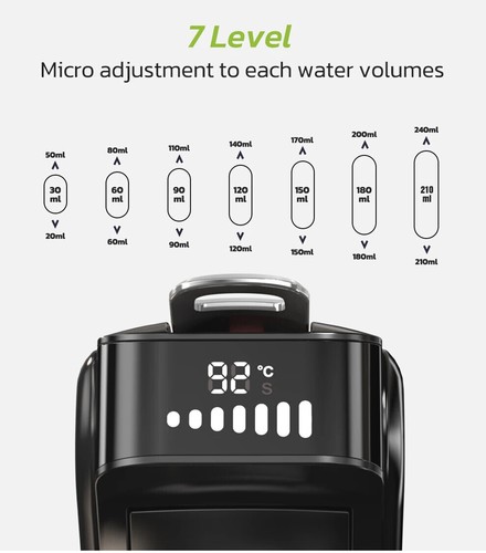 HiBREW Capsule Coffee Machine 6in1 Cappuccino Machine Ground Coffee Tea Maker US - Picture 18 of 32