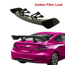 Universal 57 Carbon Fiber Look Adjustable Rear Trunk Gt-style Spoiler Wing Us Universal 57 Carbon Fiber Look Adjustable Rear Trunk Gt-style Spoiler Wing Us