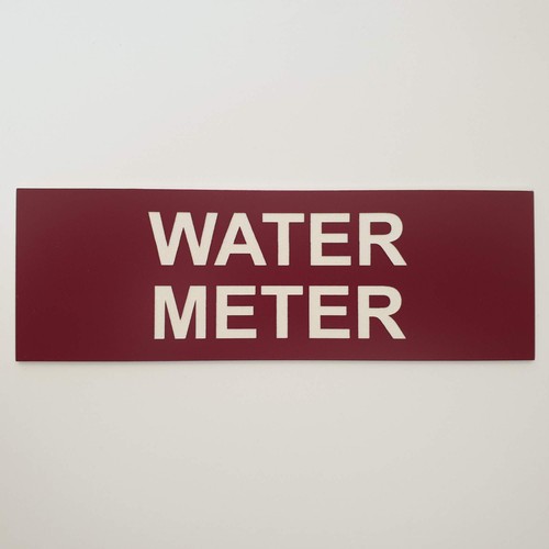 Water Meter Sign Plaque Cupboard Utility Room Shed - Picture 135 of 230