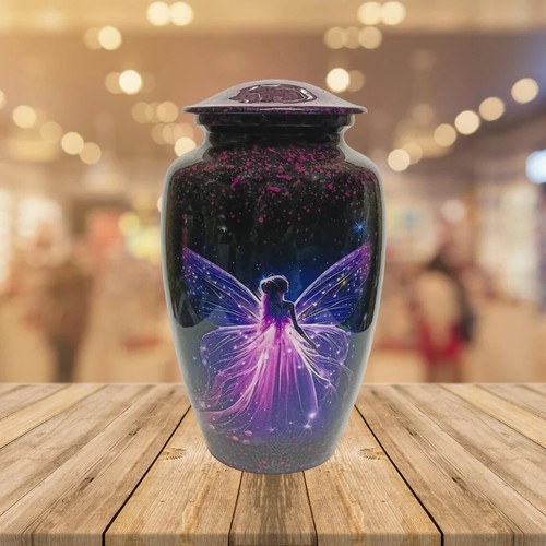 Angel Cremation Urn Look At Butterfly For Decor Burial & Home Columbarium Niche