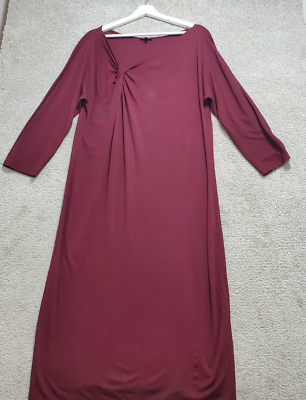talbots burgundy dress Talbots 3/4 sleeve burgundy Dress sz 14