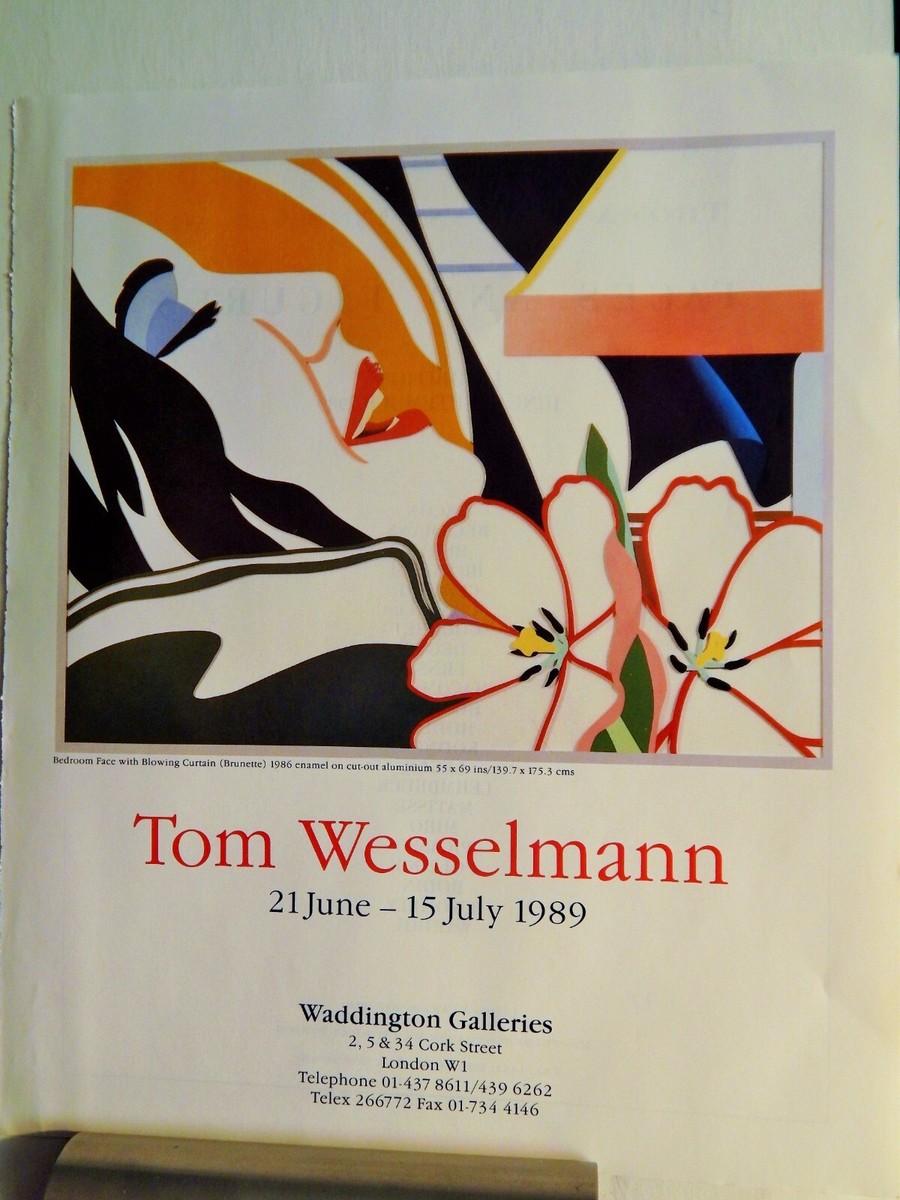 TOM WESSELMANN ART PIECE VTG ORIG 1989 ADVERTISEMENT | eBay