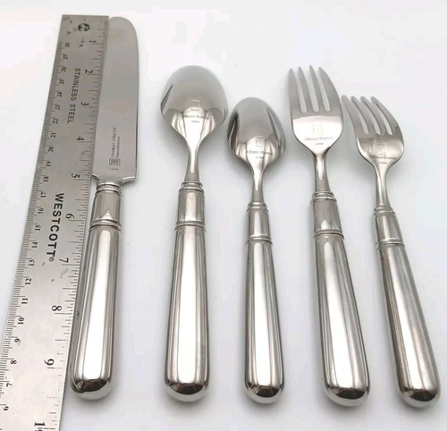 Reed & Barton Elissa Thomas O'Brian 5pc Place Set 18/10 Stainless Flatware Rare - Picture 2 of 3