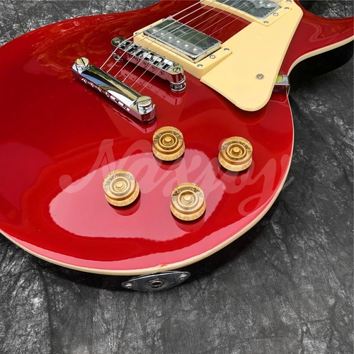 Guitarra Eléctrica Grote Red Custom LP Cuerpo Sólido Cuerpo Caoba Diapasón de Palisandro - Imagen 3 de 7