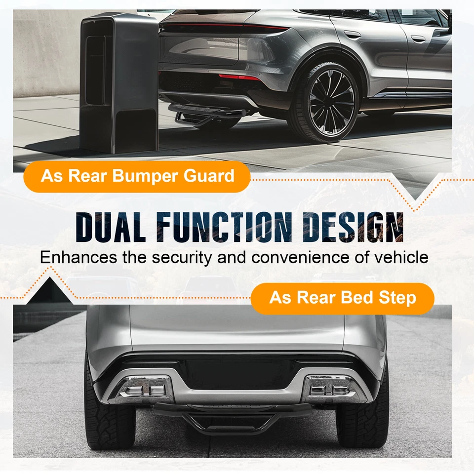 2" receptor para-choque traseiro reboque caminhão reboque engate barra de degrau 350 lbS - Imagem 4 de 4