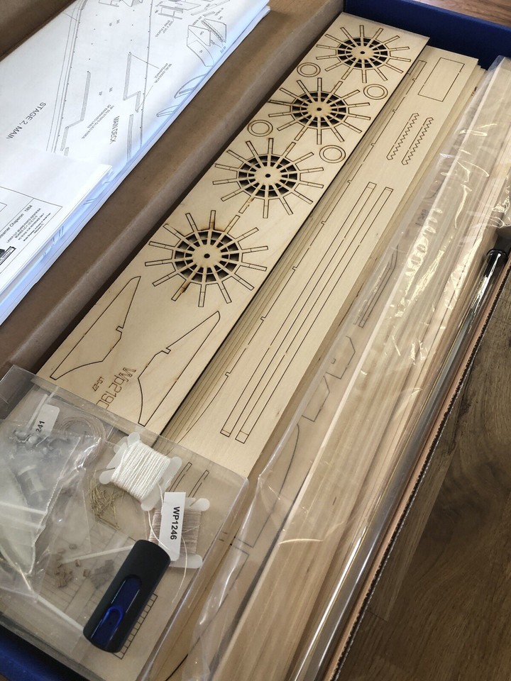 Model Chaperon Stern wheel Steamer wooden kit.Brand New with Added USB ...