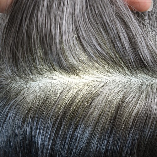 Men Hair Replacement System Invisible V-Loop Ultra Thin Skin Human Hairpieces - Picture 4 of 93