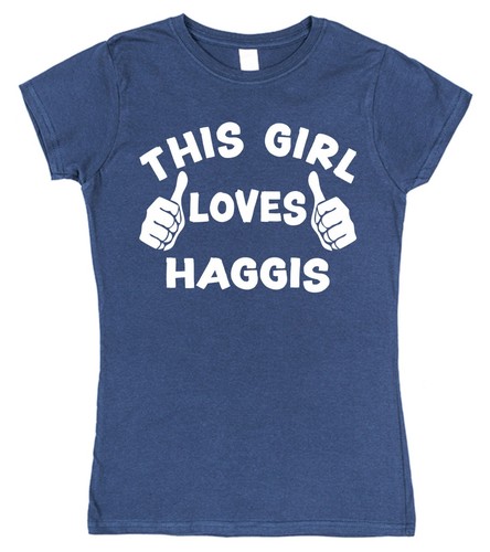 This Guy OR Girl Loves Haggis T-Shirt Unisex for Haggis Lover Scottish Food Tee - Picture 8 of 12