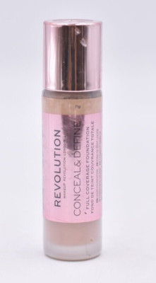 NEW Makeup Revolution Conceal & Define Full Coverage Foundation 0.8 oz Color: F9