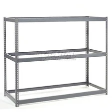 Wide Span Rack 72"W x 24"D x 84"H With 3 Shelves No Deck 750 Lb Capacity Per