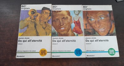 Von hier in die Ewigkeit James Jones 3 Bände Mondadori - 80. Tausend