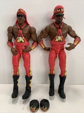 WWE Booker T & Stevie Ray Harlem Heat Elite Series 46 Wrestling Figures 2011 WCW