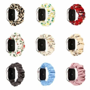 For Apple Watch Ultra 9 8 7 6 SE 5 4 3 2 Scrunchie Elastics Soft Loop Band Strap