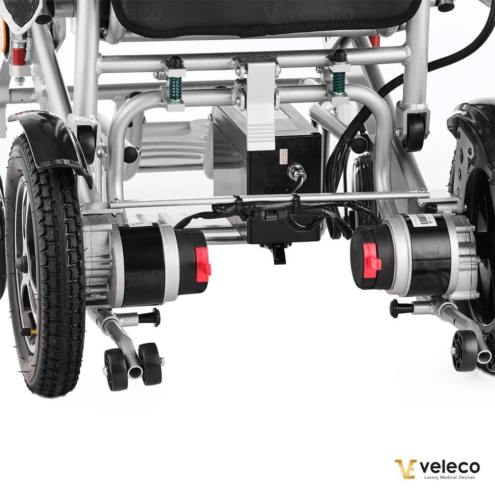 Veleco COSMO: easy-to transport, folding electric-powered wheelchair ...