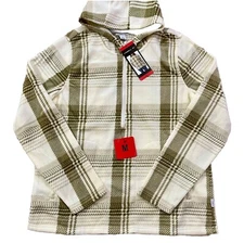 O’Neill Women’s Super Soft Half Zip Pullover Polar Fleece Hoodie, Green Size M