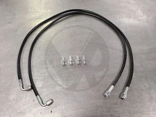 Black SS Brake Master Cylinder Replacement lines For 92-95 Honda Civic EG