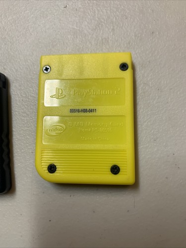 (2) Lot PlayStation 2 PS2 8mb Memory Cards - OEM Sony & NYCO - Tested Working - Picture 6 of 6