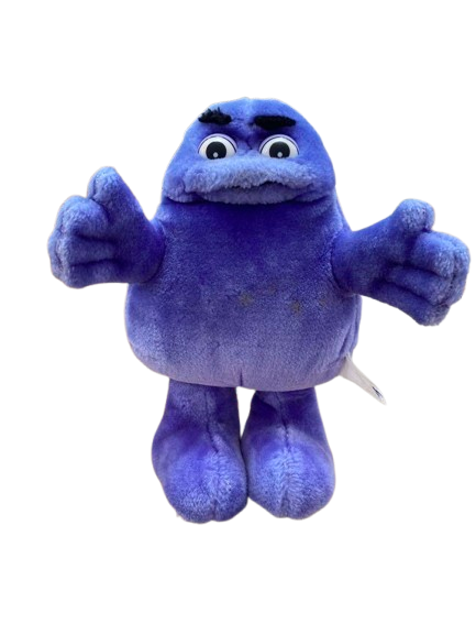 Rare Vintage McDonald's Grimace Iconic Figures Plush Toy
