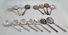 Lot of 15 Assorted Used Silverplate Tomato Servers - Lot#169