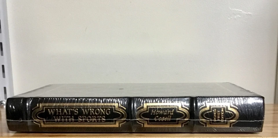 What's Wrong With Sports Говард Коселл подписанное 1-е издание около 1991 Easton Press - Изображение 3 из 4