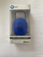 ONN ONA18AA021 Water Resistant Portable Bluetooth Speaker Blue - Brand New