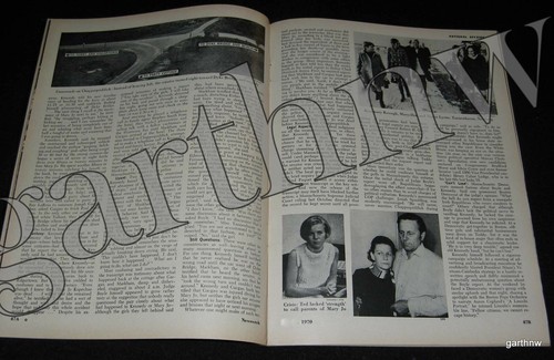CHAPPAQUIDDICK MARY JOE KOPECHNE & SENATOR TED KENNEDY 1970 MINT PICTORIAL - Picture 2 of 3