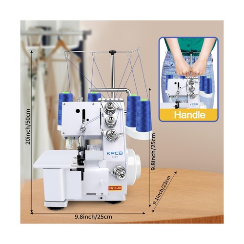 KPCB Serger Sewing Machine with Upgraded LED Light and Accessories Kit, Heavy... - Picture 6 of 6