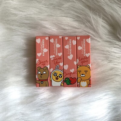 MAC x Kakao Friends 2021. Set Of 4 Colors. Free shipping. Brand New In Box