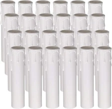 Candle Socket Covers Sleeves Fit to Most Chandeliers Base 24 Pcs 4" Tall