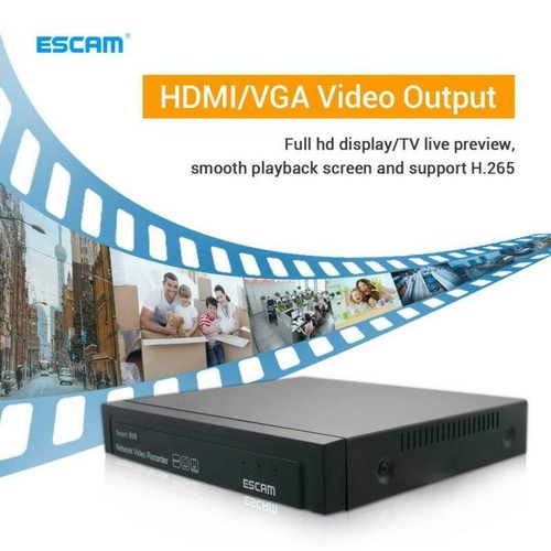 16 Channel NVR RJ45 Ethernet Port H.265+ VGA HDMI 5MP IP Network Video Recorder - Picture 7 of 11
