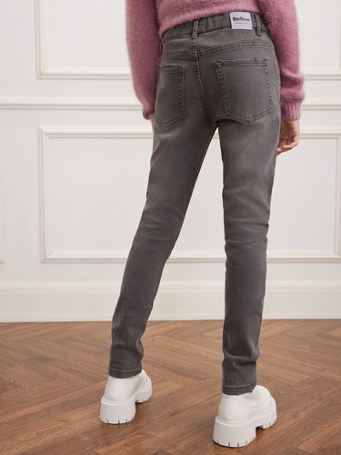 Mädchen Skinny Denim dehnbare Jeans Hose modische Passform Hose für Alter 7-12 - Bild 6 von 23