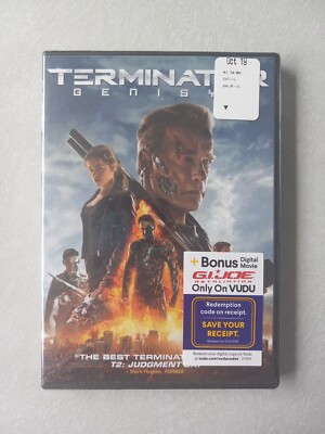 Terminator Genisys DVD 2015 Brand New Sealed Arnold Schwarzenegger 