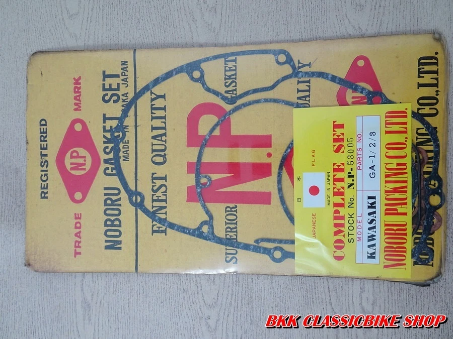 Genuine KAWASAKI GA1 GA2 GA3 Complete Gasket Set NP NOBORU NOS - Изображение 3 из 4