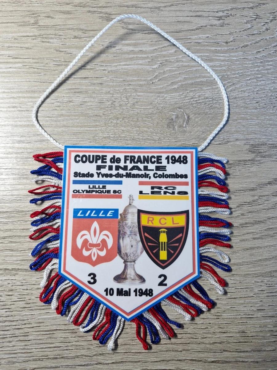 Fanion FC Tours / RC Lens - Coupe De France 1981 - Football