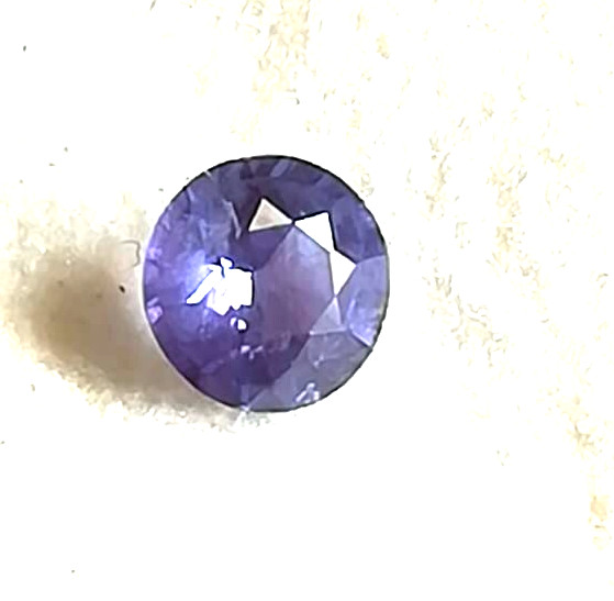 Lavender Color Sapphire UNHEATED Natural Round Shape Loose Gemstone 0.40ct 4.5mm