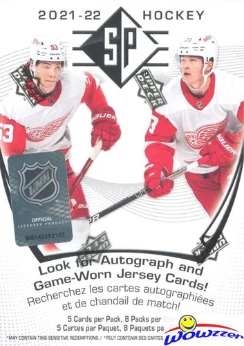 2021/22 Upper Deck SP Hockey Factory Sealed 8 Pack Blaster Box-Look for AUTO!