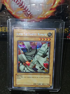1996 YUGIOH ALPHA THE MAGNET WARRIOR DOR-001 SECRET HP/ Holo Game