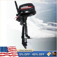 6-18 HP 2/ 4Stroke Water Air Cooling HANGKAI Outboard Motor Fishing Boat Engine
