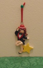 Sports - Brunette Girl Dancer Personalized Christmas Tree Ornament