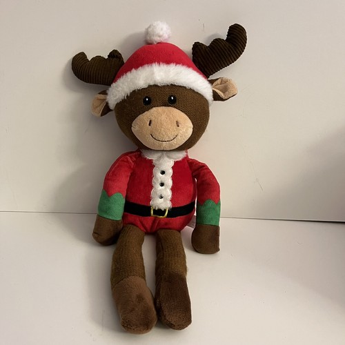 Spark Create Imagine Holiday Christmas Baby Toy Reindeer Rattle Plush Crinkle