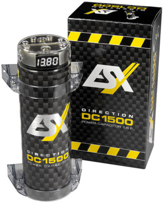 ESX Direction DC 1500 1,5 Farad hohe Qualität Neu von More dB Car Audio